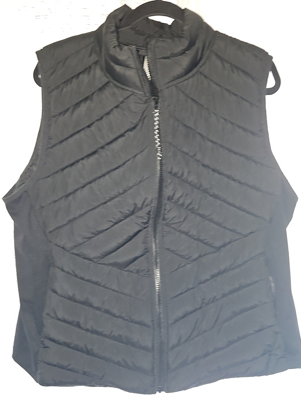 Fabletics Black Quilted Sleeveless Puffer Vest
